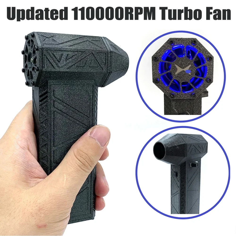 for Brushless Turbo Fan 110000RPM High Power Jet Fan Stepless Speed Air Duster Type-C PD Fast Charge Dust Blower Air Blower