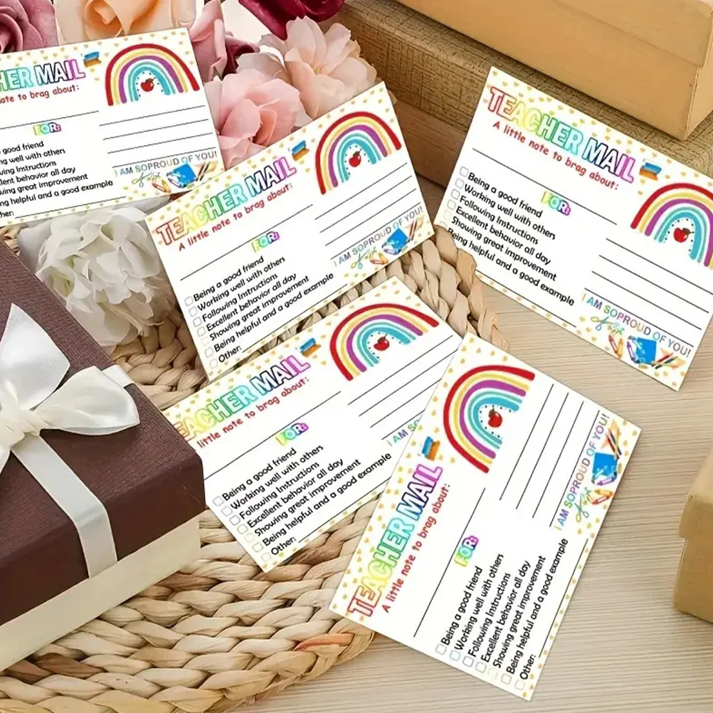 Carta di incentivazione Cartolina Carte motivazionali per bambini Accessori per l'aula Nota di ricompensa Forniture per insegnanti Must Haves per la scuola materna