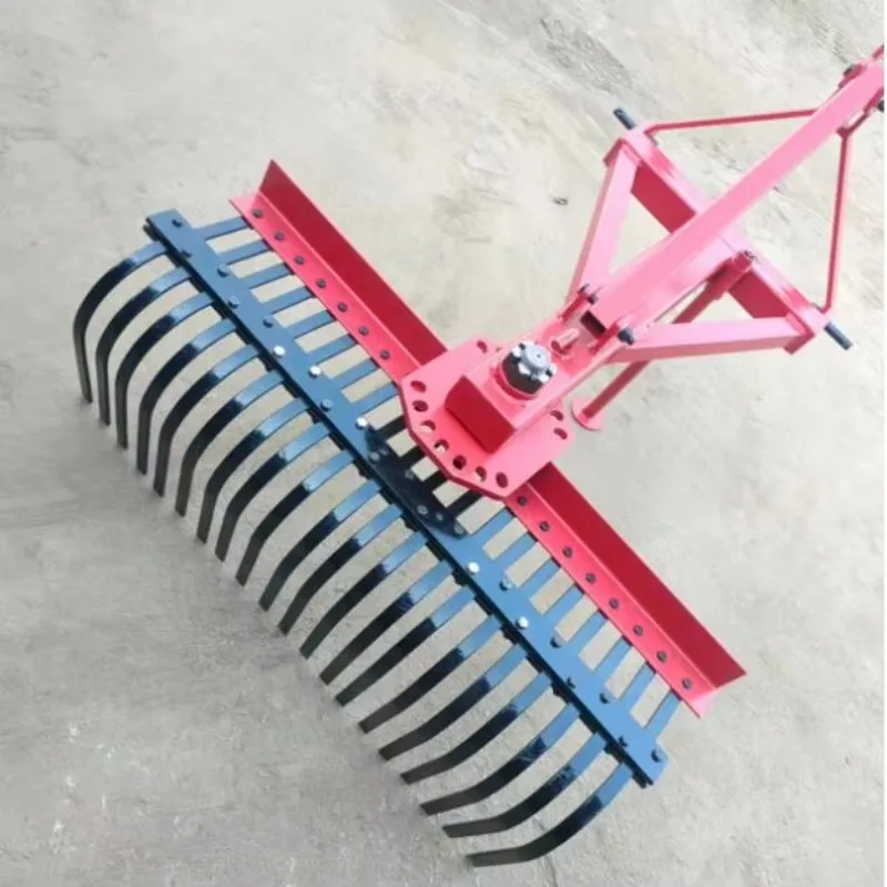 2025 Tractor Mounted Landscape Rake Farm Agriculture Scraper Rock Land Raker /Farm Tractor 3 Point 8 Feet Landscape Rake Machine