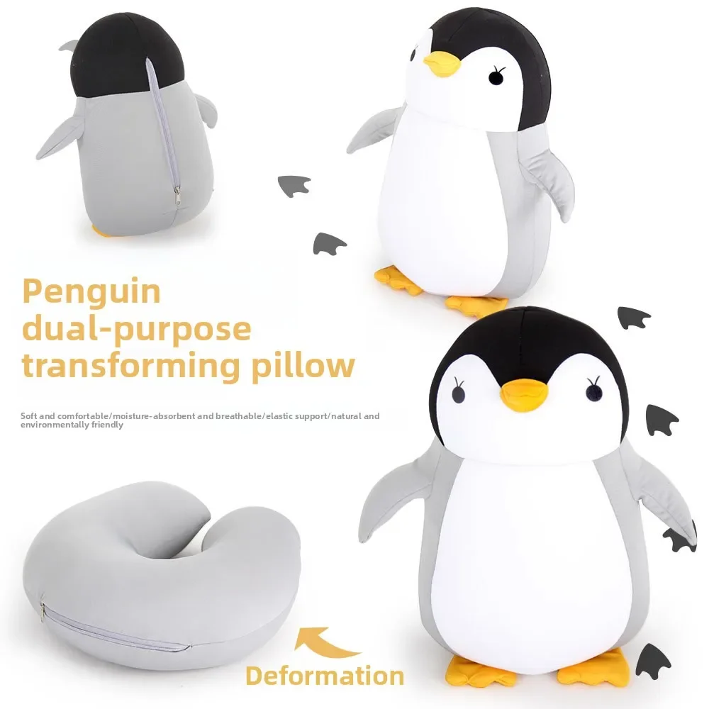

Deformable U-shape Travel Pillows Airplane Penguins Cushion Plush Toy Neck Pillow