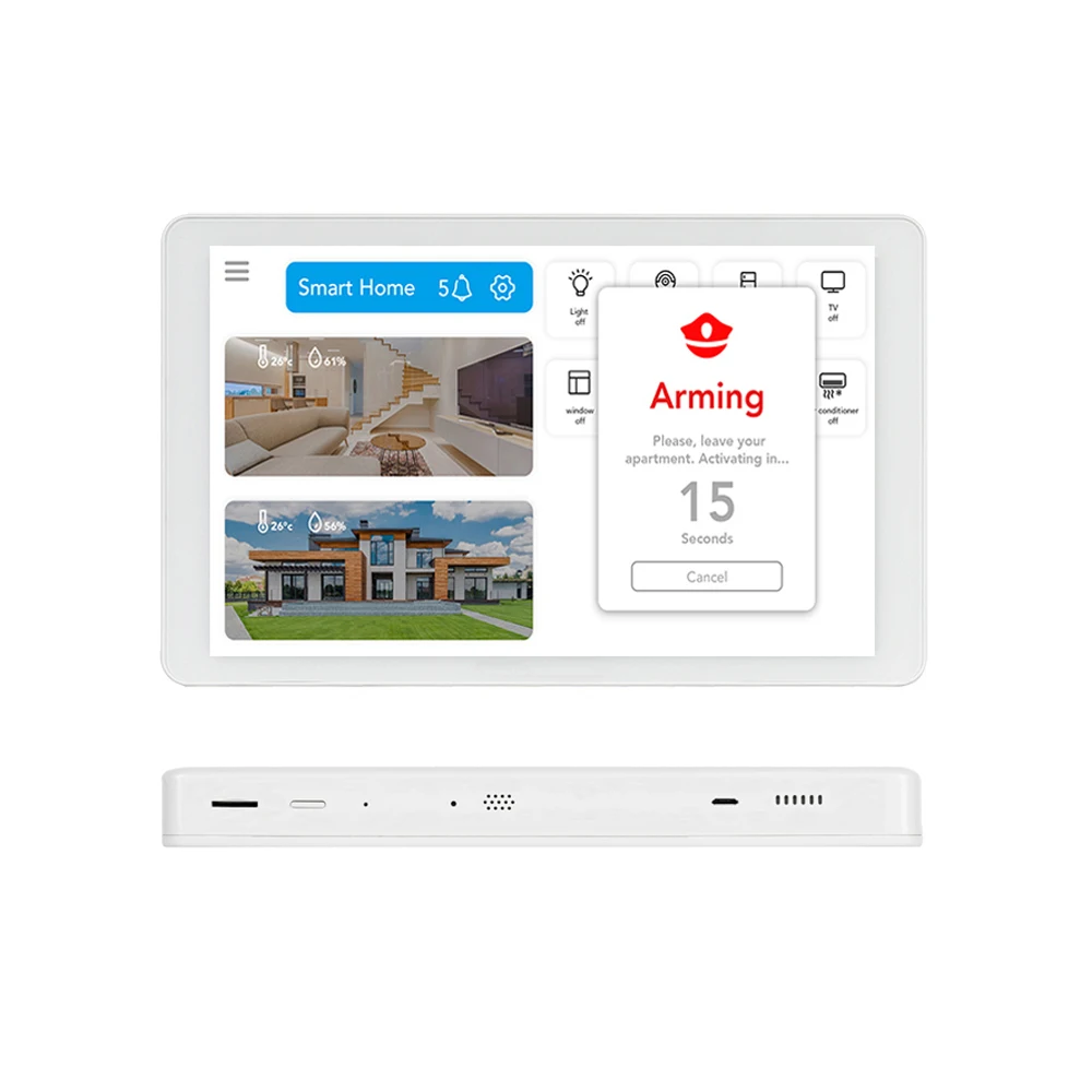 Imagem -04 - Tablet Android Smart Home Automation Montagem na Parede Zigbee Zwave Rs485 Rj45 5