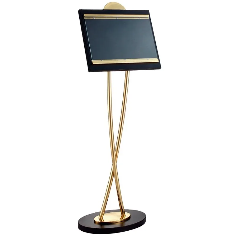 Hotel lobby signage stand wedding welcome sign food menu picture display stand