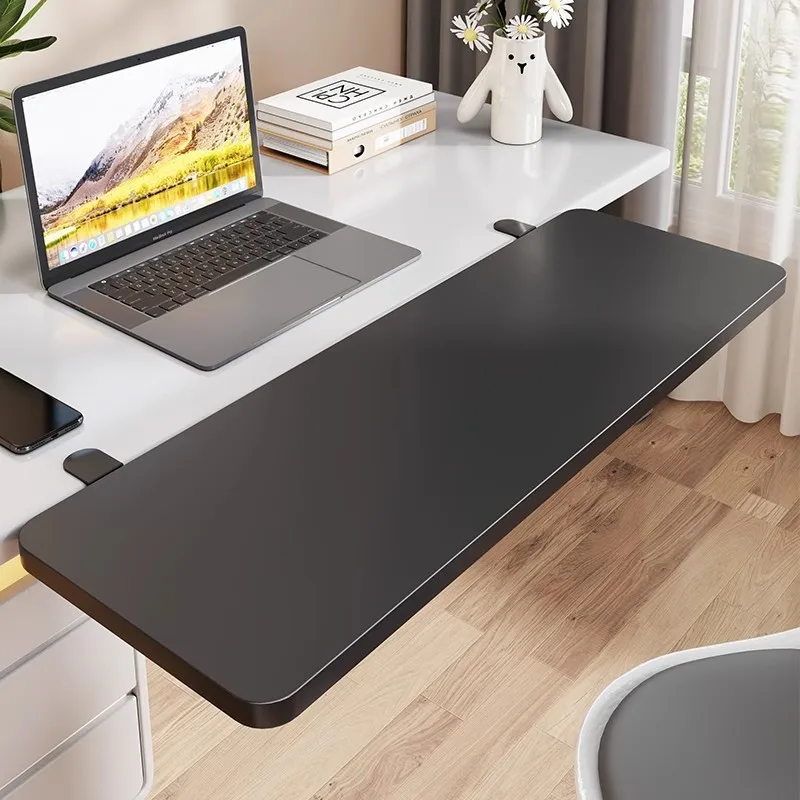 Foldable desktop extension board, keyboard bracket, computer expansion lengthening and widening table extension board,