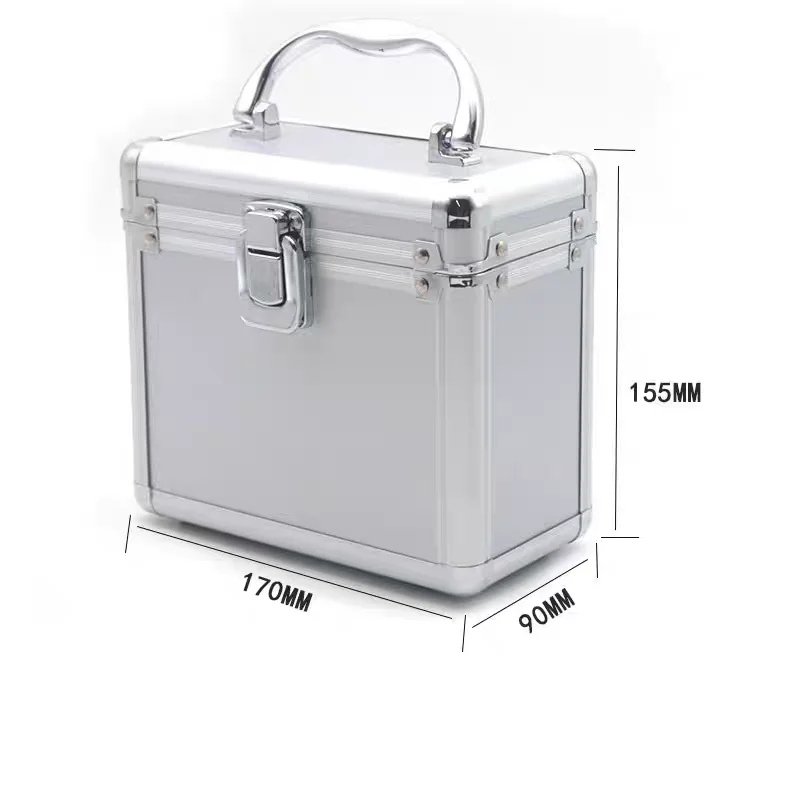 Small Tool Box Mini Aluminum Alloy Toolbox Portable Storage Case Precision Instrument Box Suitcase Impact Resistant With Sponge
