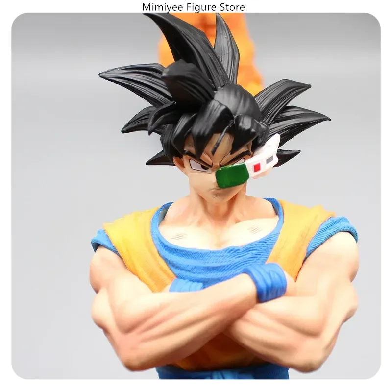 ​​30cm Son Goku Three Standing Position Anime Figure Model Large Statue Collection Desktop Decoration Ornament Toys Gift