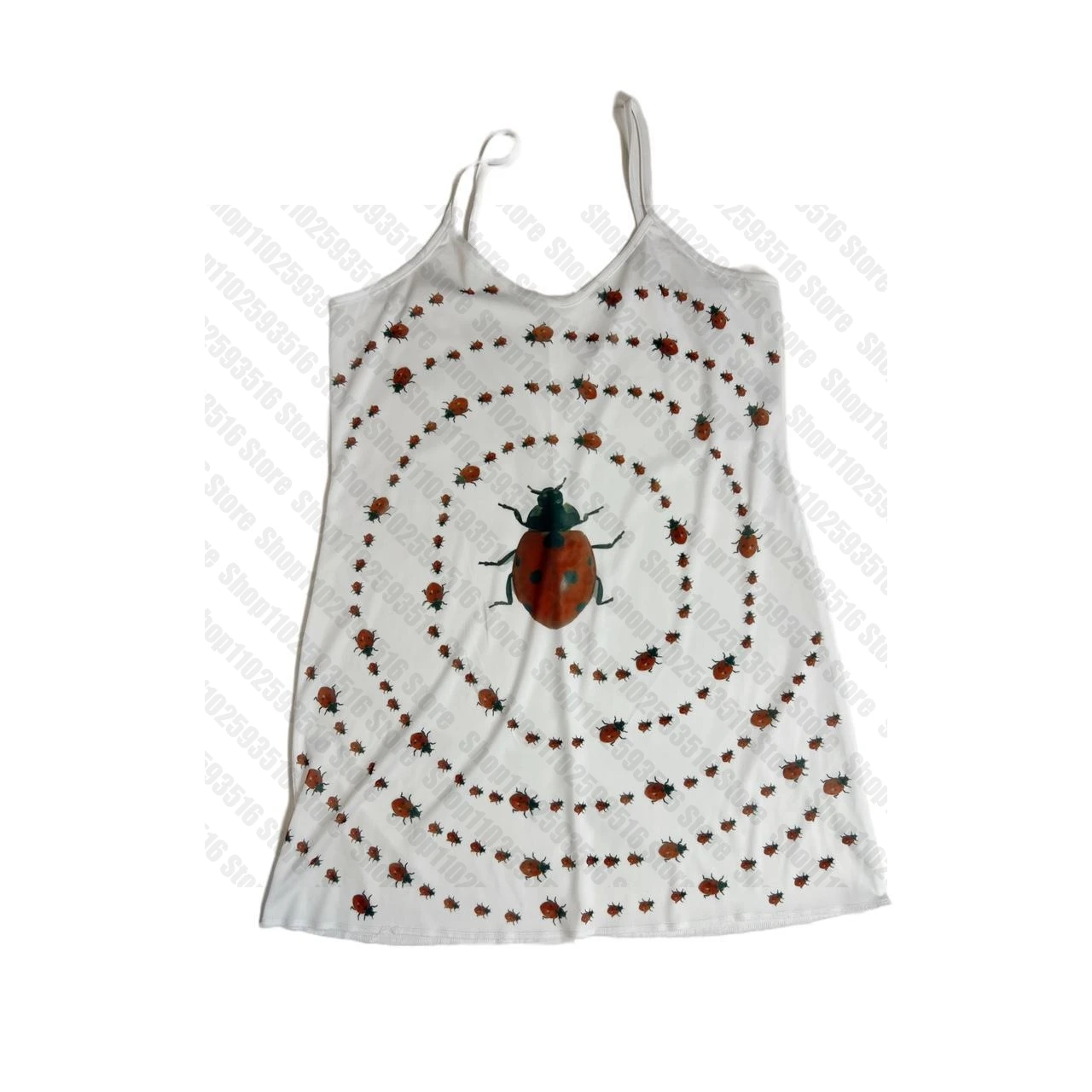 Y2k gótico Punk Harajuku estampado de escarabajo bordado Halter Grunge ropa de calle Sling Sexy Hip Hop Casual Crop Top gráfico Vintage Camis