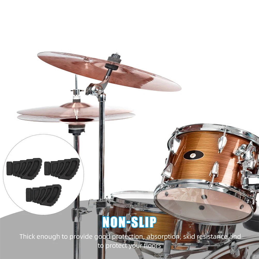 

6 Pcs Drum Pads Rubber Rack Feet Stand Replacement Protector Practical Protectors