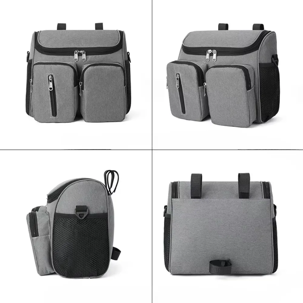 

Waterproof Mommy Shoulder Bag Multi-Pocket Multifunctional Stroller Storage Hanging Bag Large Capacity Oxford Cloth