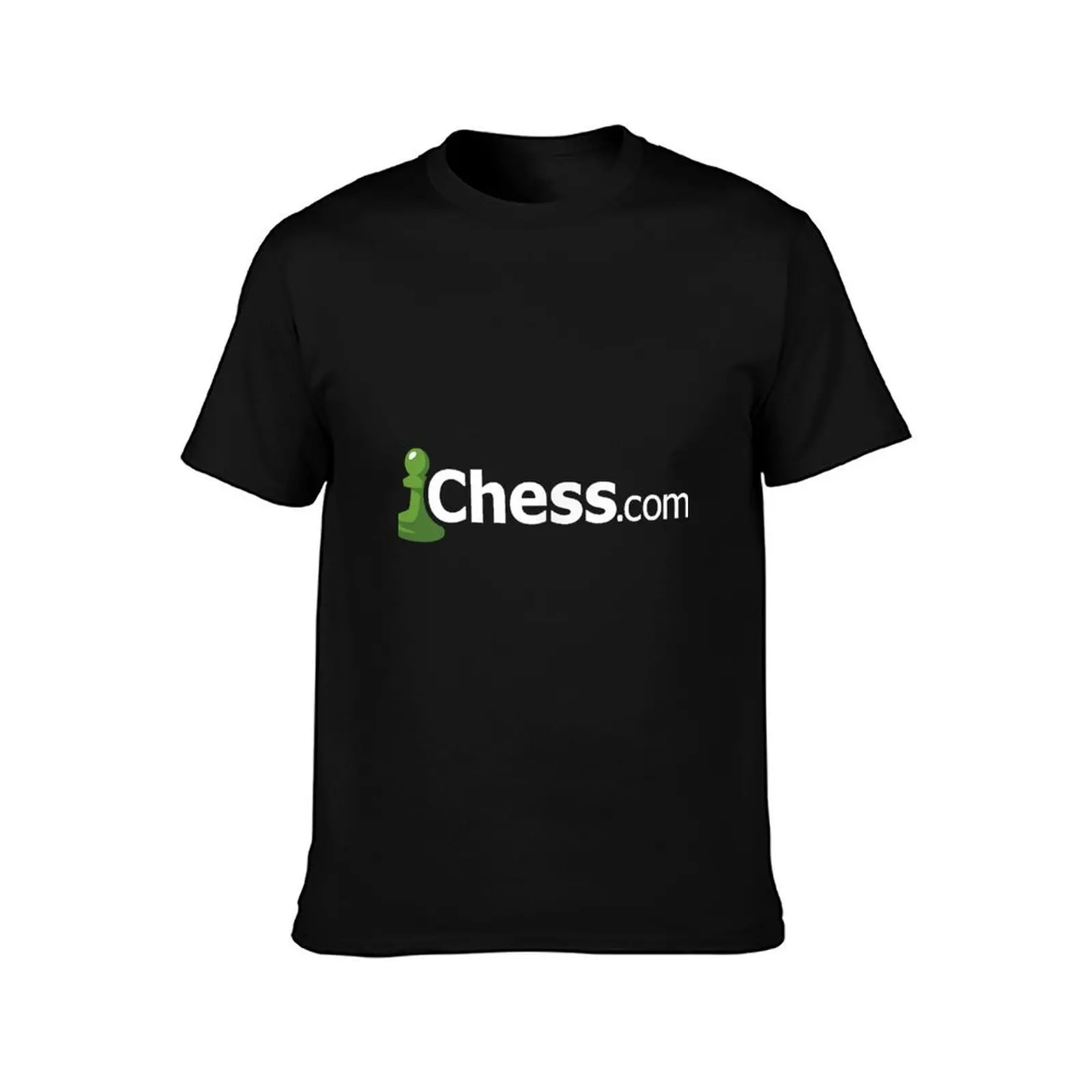 Chess.Com الكلاسيكية شعار موقع الشطرنج على الانترنت مروحة-تي شيرت داكن g رجل تي شيرت للرجال تي شيرت للرجل حزمة القطن تي شيرت