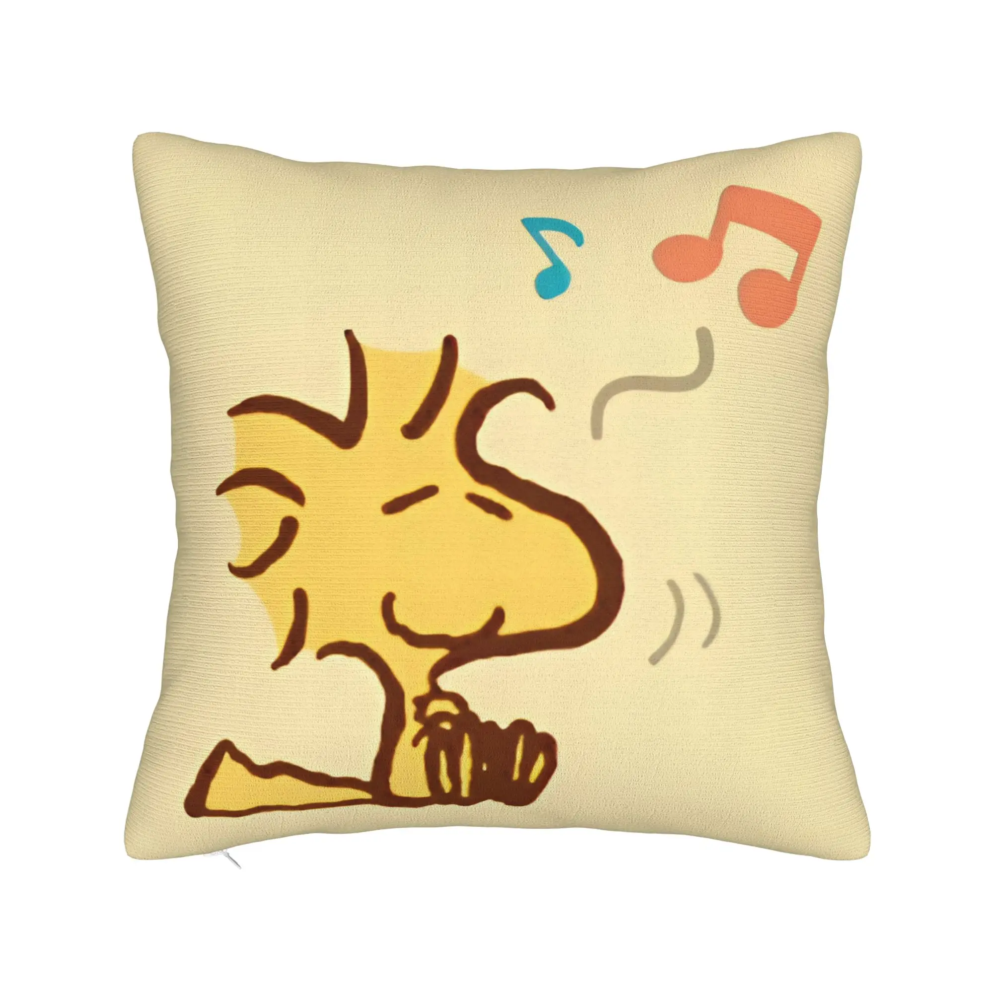 Cute Woodstocks S-Snoopys Square Pillow Case  Cushion Cover Awesome Zipper Decor Throw Pillow Case Cover for Home 18