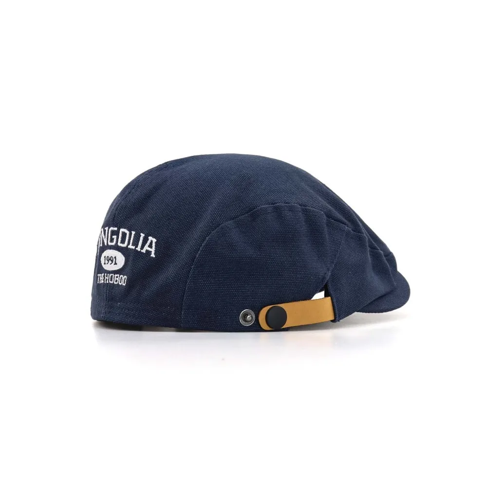 

Fashion Cotton Letter Embroidery Beret Adjustable Y2k Forward Hat American Style Versatile Painter Cap Outdoor