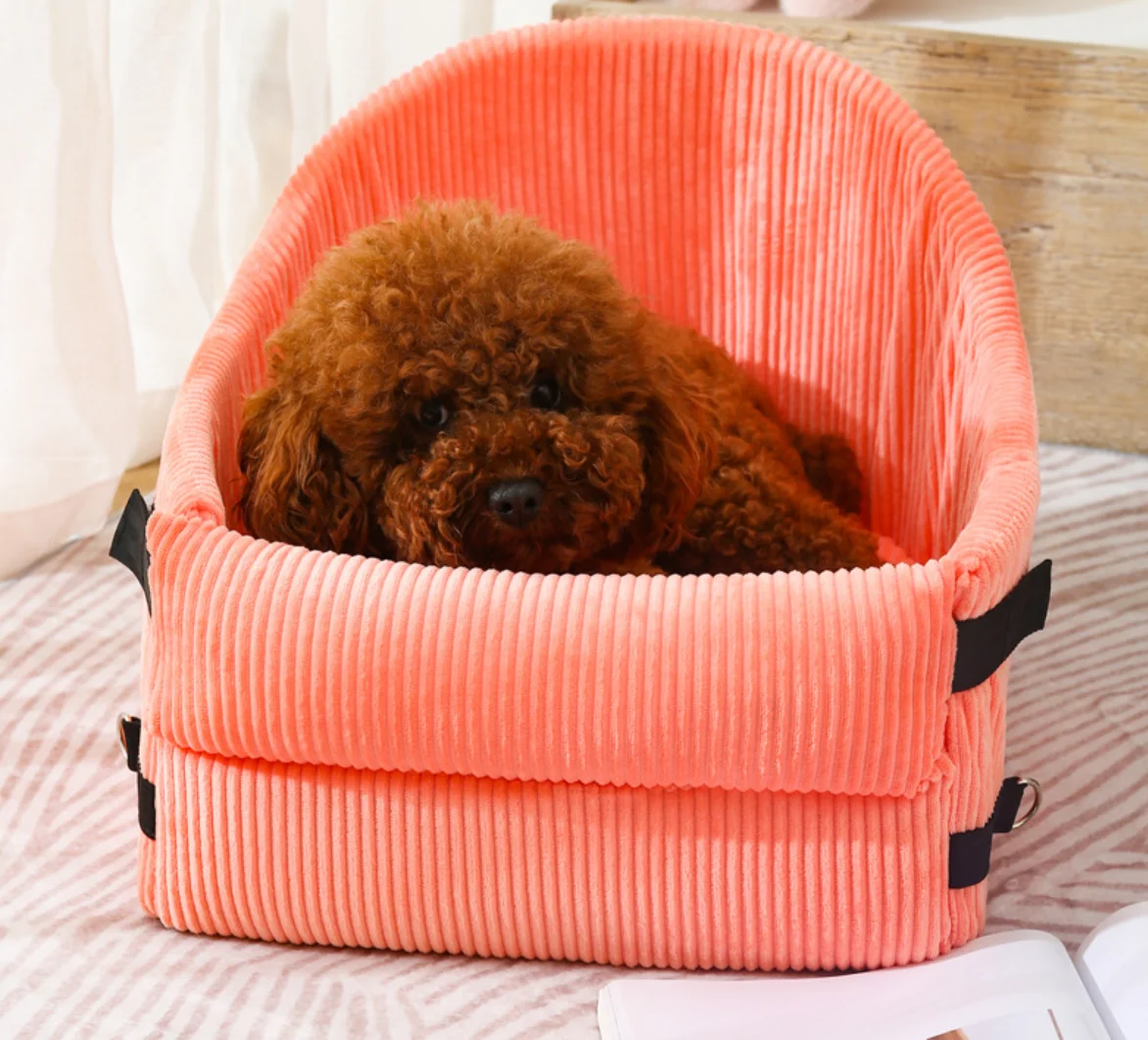 Portable Cat Dog Nest Travel Car Safety Pet Seats Car Home Dual Use Transport Dog Carrier Protector for Small Dog Teddy