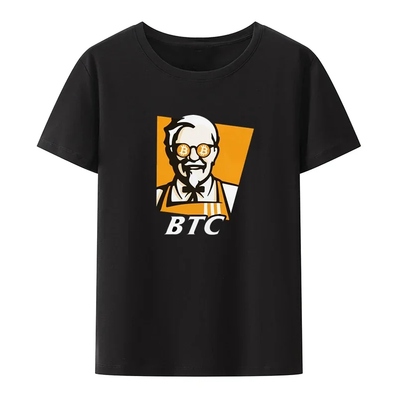 Top Crypto Blockchain Style Leisure Tops Hipster Funny Bitcoin Tshirt For Men Short Sleeve BTC Original Recipe Cryptocurrency