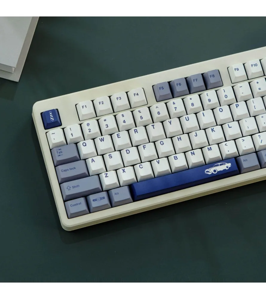 Gentleman's keycap 129 keys PBT material Original height Five-sided sublimation process Suitable for a variety of mechanical