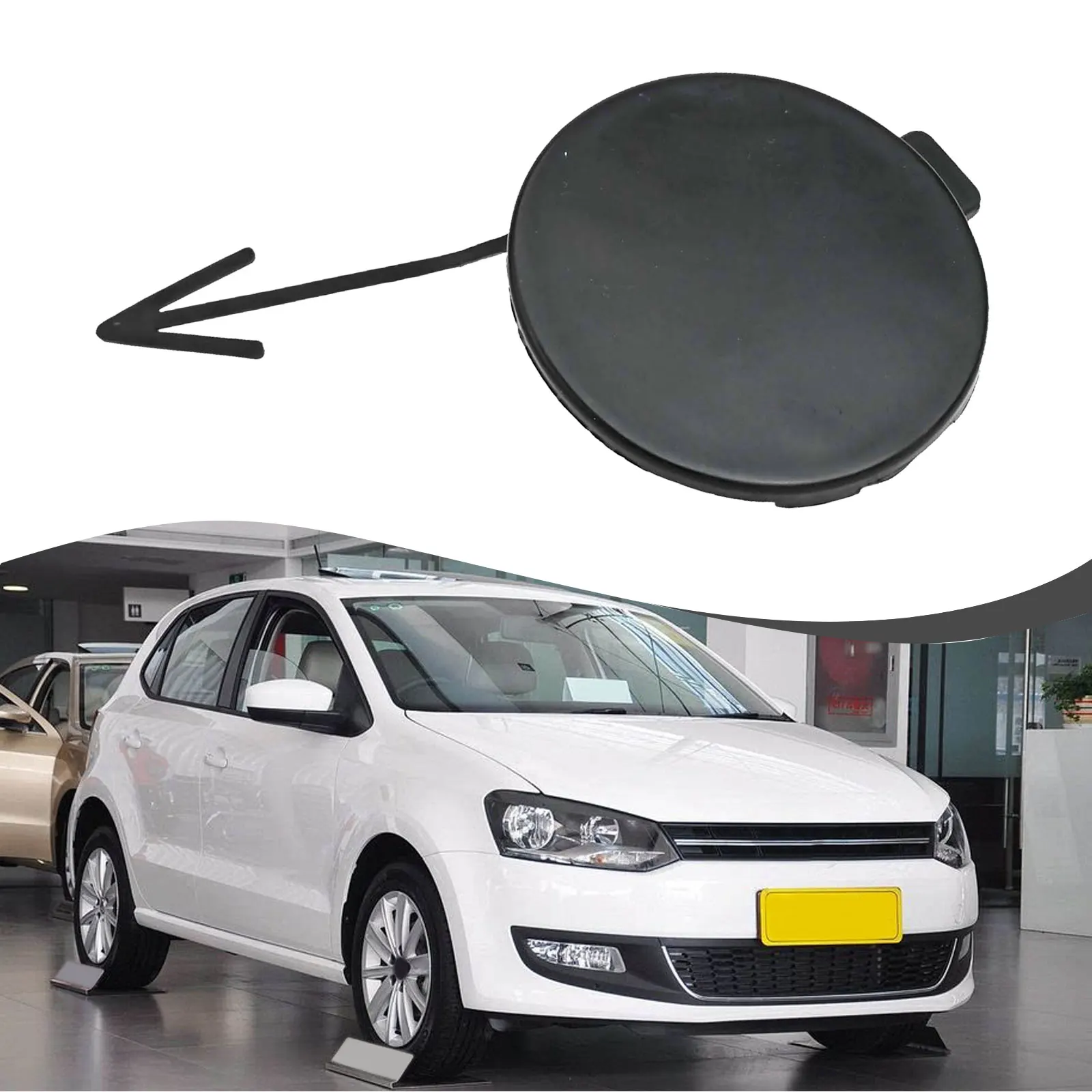

High Durability Front Bumper Tow Eye Hook Cap Cover Compatible with For BMW For Polo Models from Year Range 2009 to 2016
