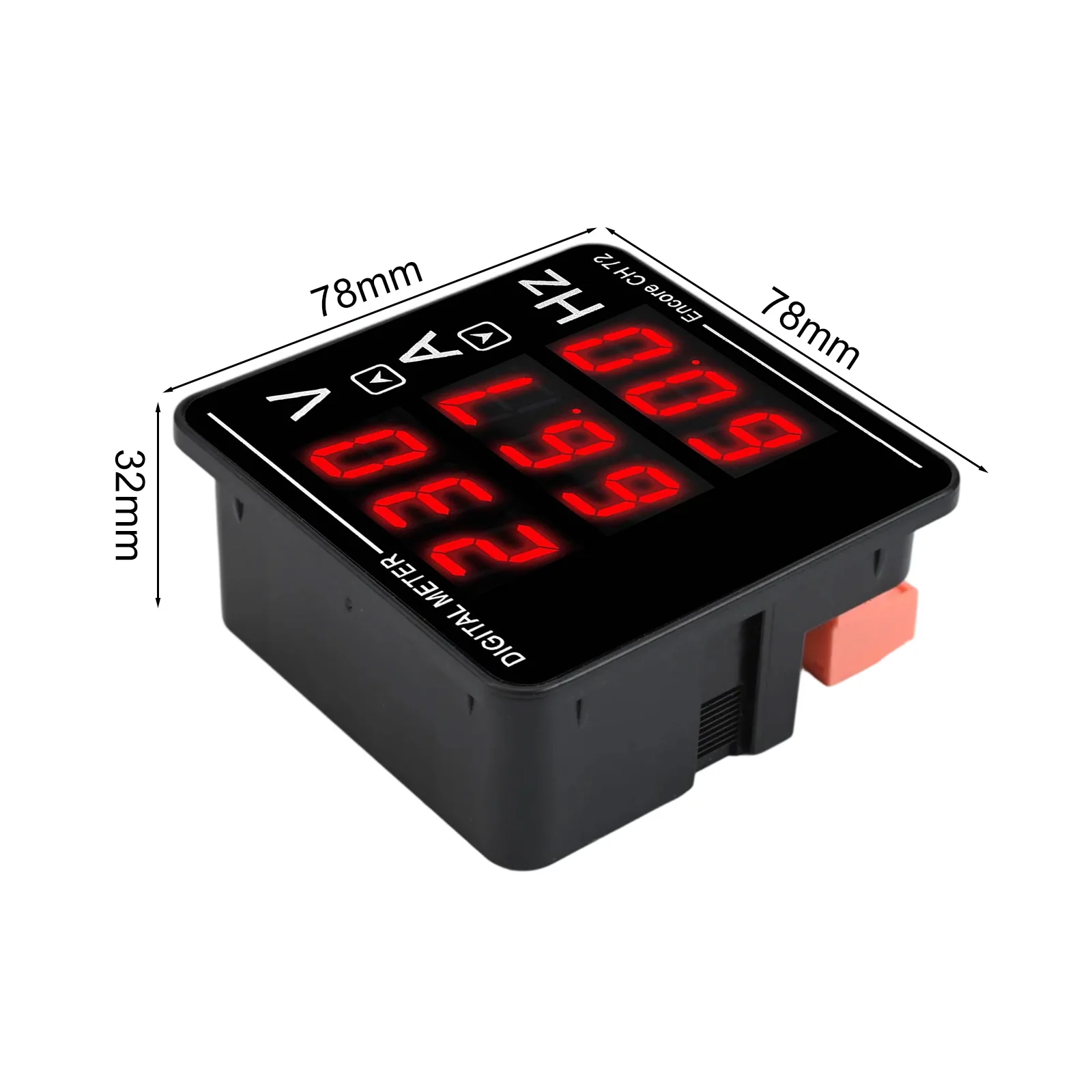 120A Ammeter Digital Voltmeter Size 72*72*32mm AC Current Frequency Measurement Ammeter Precise Current Converter