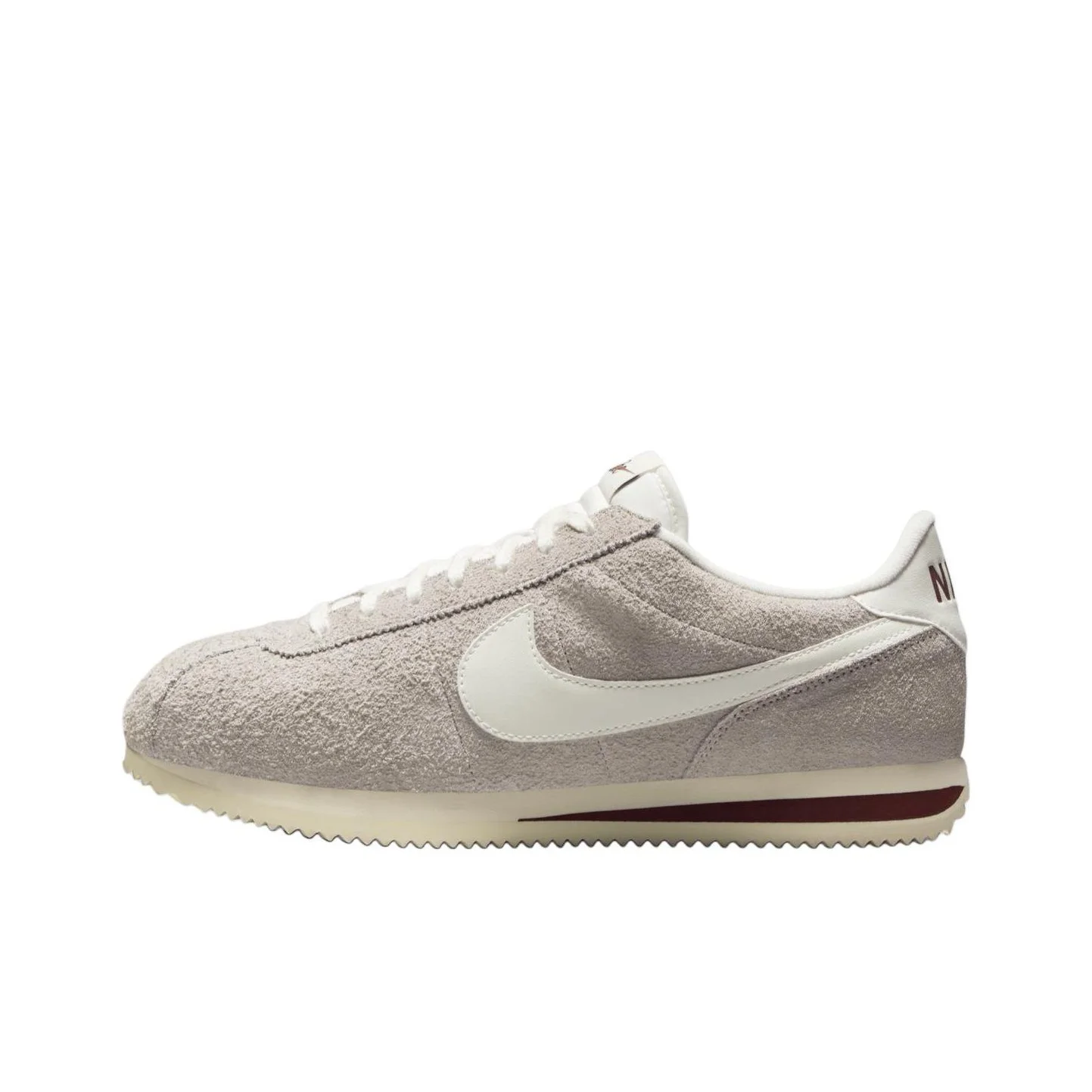 POIZON Nike Cortez Se Suede College Grey Dark Team Red Coconut Milk Sail