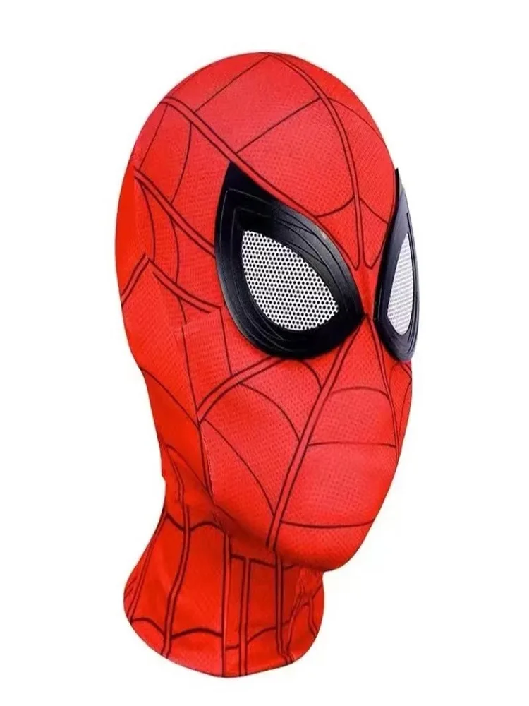 Maska Spider-Mana z elektryczną migającą szczęką, sterowana światłem, Miles Morales, rekwizyt na Halloween, prezent świąteczny, eleganckie pudełko prezentowe — 2