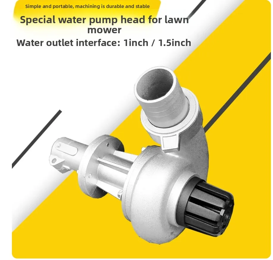 Brush Cutter Grass Trimmer Lawn Mower Water Lift Pump Head Aluminum Alloy Trimmer Parts Garden Irrigation Tool Kit 1.0/1.5 Inch