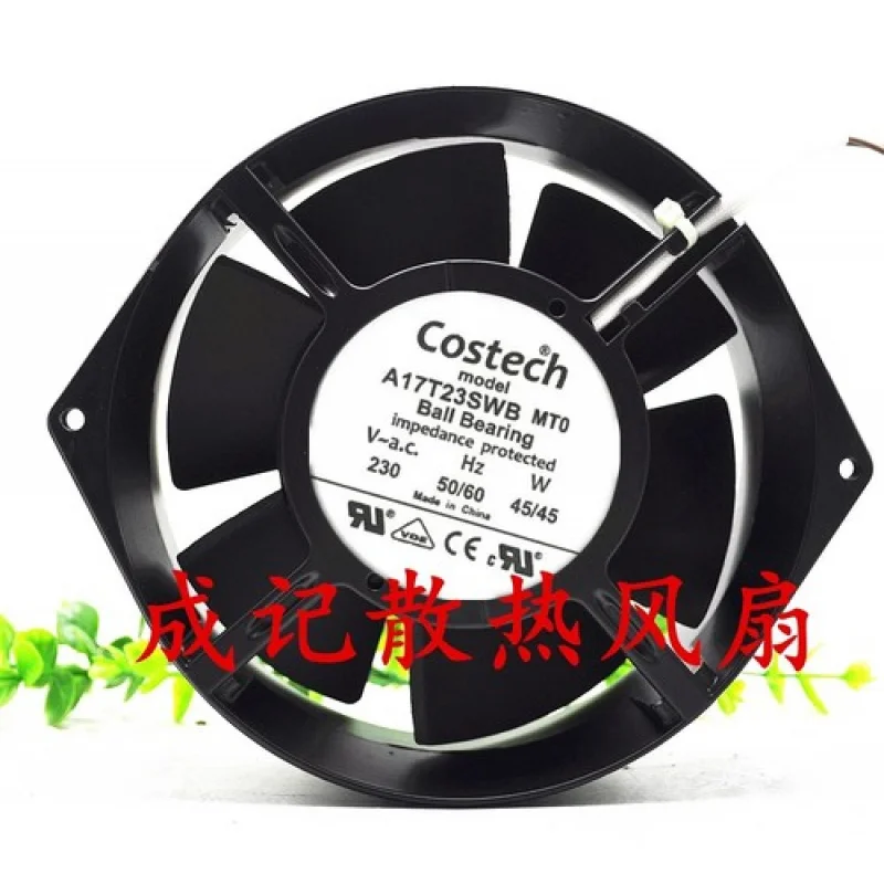 

C FOR Costech A17T23SWB MT0 AC230V 45W All Metal Cooling Fan