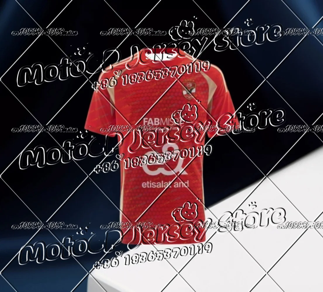

Moto New Arrivals 2025 Al Ahly SC Football Jersey Breathable Mesh Sports 3d T-Shirt Team Uniform Football Short Sleeve Shirt