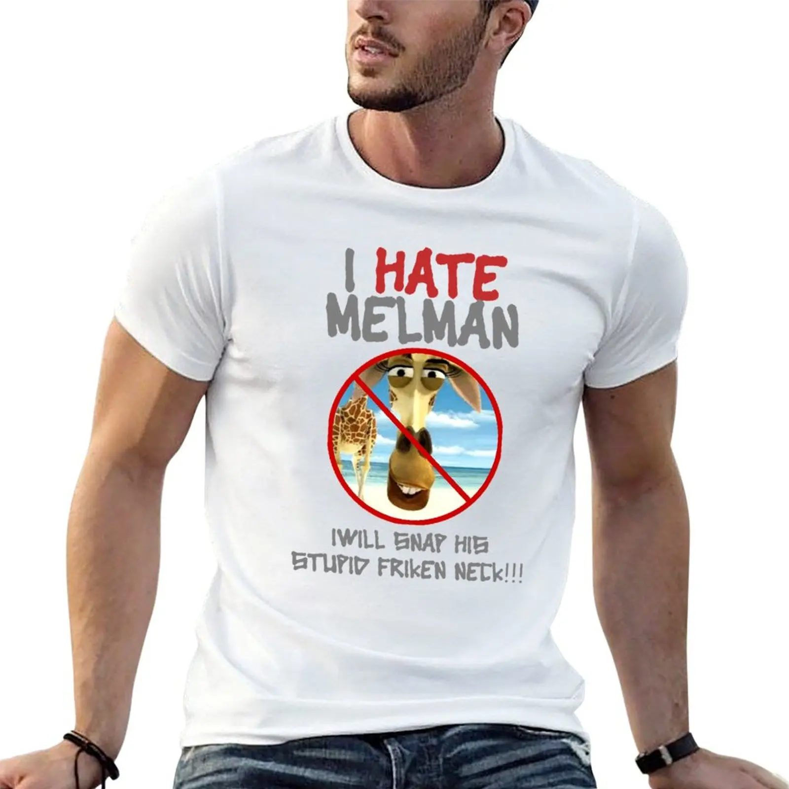 

T-Shirt hate man t-shirt plain i black package t shirt plain melman man cotton for