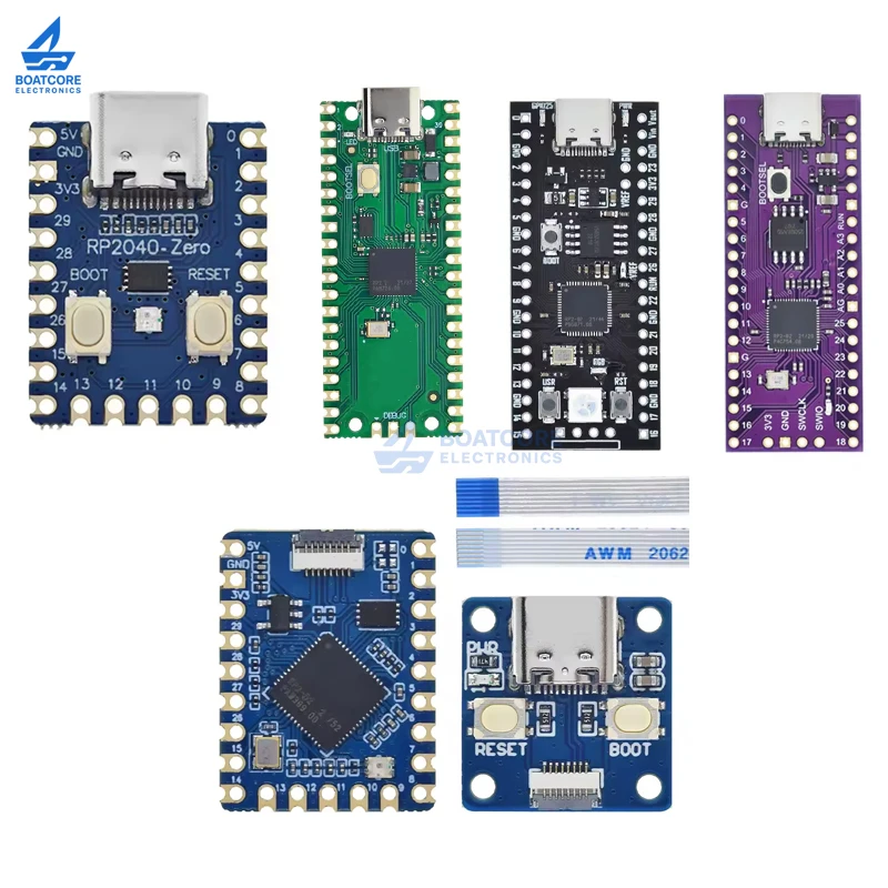 Raspberry Pi Pico RP2040 Board Dual-Core ARM Cortex-M0+ Processor 264KB Low-Power High-Performance TYPE-C / MICRO Interface
