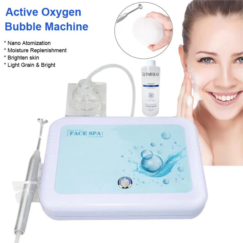 New Magic Oxygen Bubble Machine Deep Clean Tender White Skin Cleansing Mites Beauty Facial Rejuvenation Japan Management Device