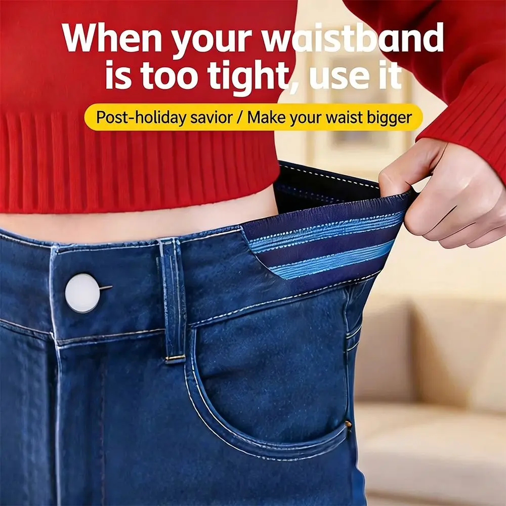 No Buckle Adjustable Elastic Waist Expander Polyester High Elasticity Waist Expansion Tool DIY Sewing Tool No Trace