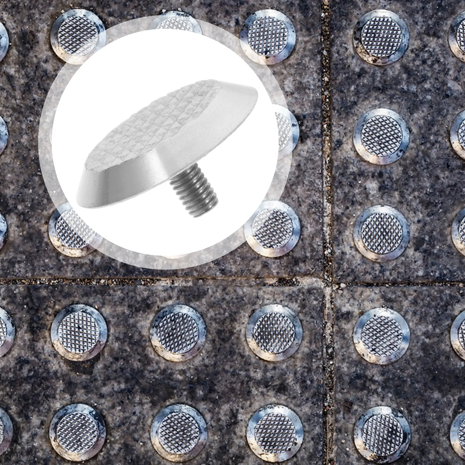 

10pcs Blind Road Nail Tactile Studs 304 Stainless Steel Safety Marking Sidewalks Subways Airports Visually Impaired Guidance