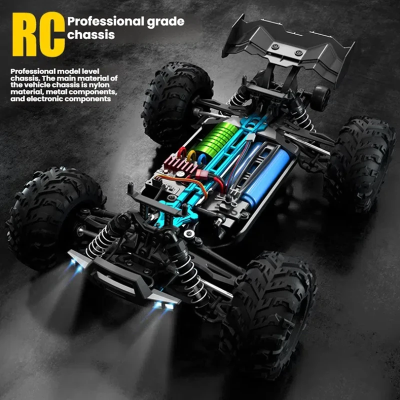 16106 1:16 50KM/H 4WD RC Car 70KM/H Off-Road Drift Brushless Electric High Speed Remote Control Vehicle Vs Wltoys 144001 Toys