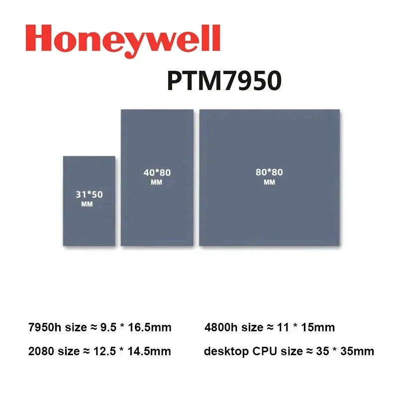 8.5W/mk Honeywell PTM7950 Phase-change Pad For Laptop GPU CPU Heat Dissipation Silicone Thermal Pad Gasket термопрокладка 써멀패드