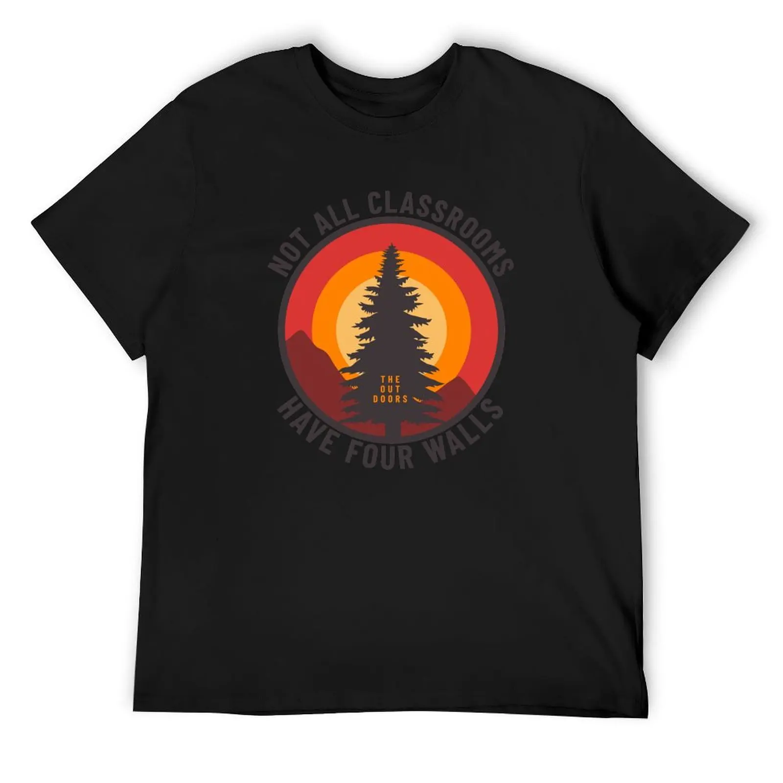 Not all classrooms have four walls - Forest Nature Camping T-Shirt blue archive street wear Men's clothing