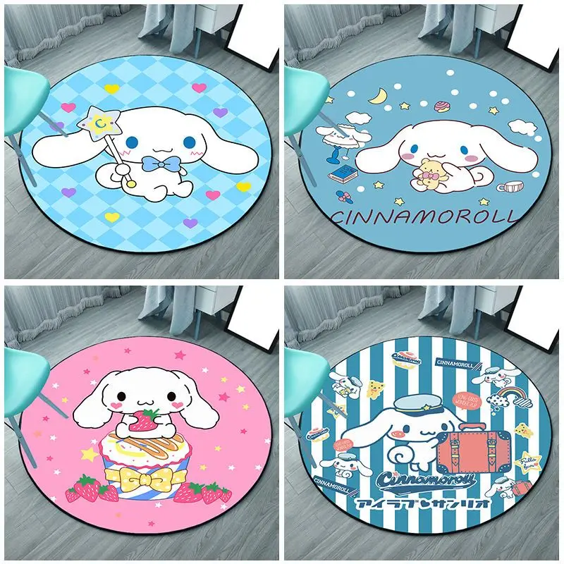 Sanrio Cartoon Cinnamoroll Entry-Level Large Area Floor Mat Living Room Kitchen Cute Decorative Rug Melody Girl Bedroom Carpet