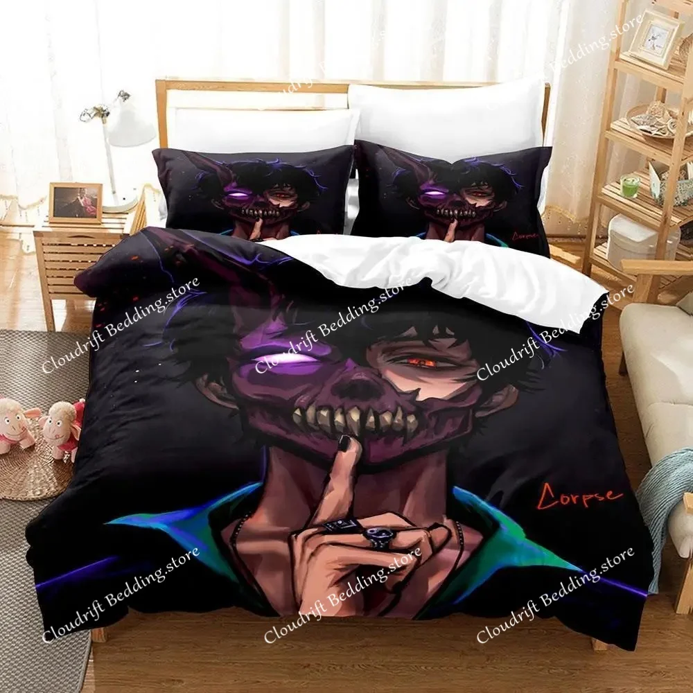 

Модный комплект постельного белья Fashion Corpse Husband: односпальный, двуспальный, королевский размер, для взрослых и детей, с 3D-принтом, аниме