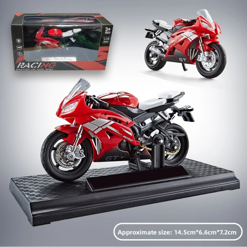 Model Kit Yamaha - 1/18 Scale Diecast Alloy Motorcycle Model