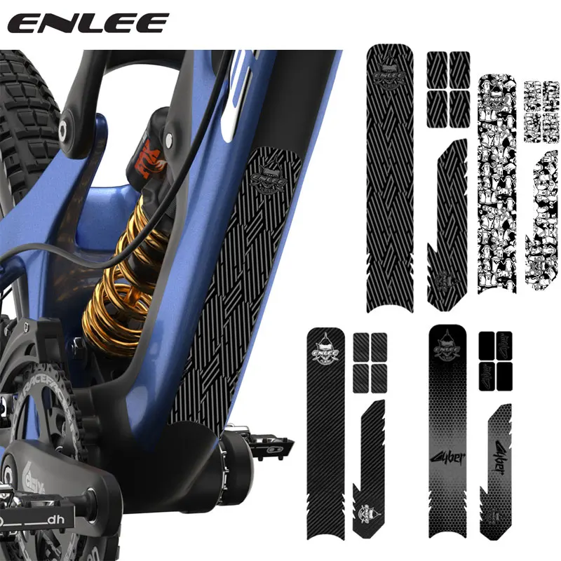 ENLEE MTB Removable Bike Down Tube Anti-Scratch Protective Sticker Bicycle Frame Protection Sticker Frame Guard Cycling Part