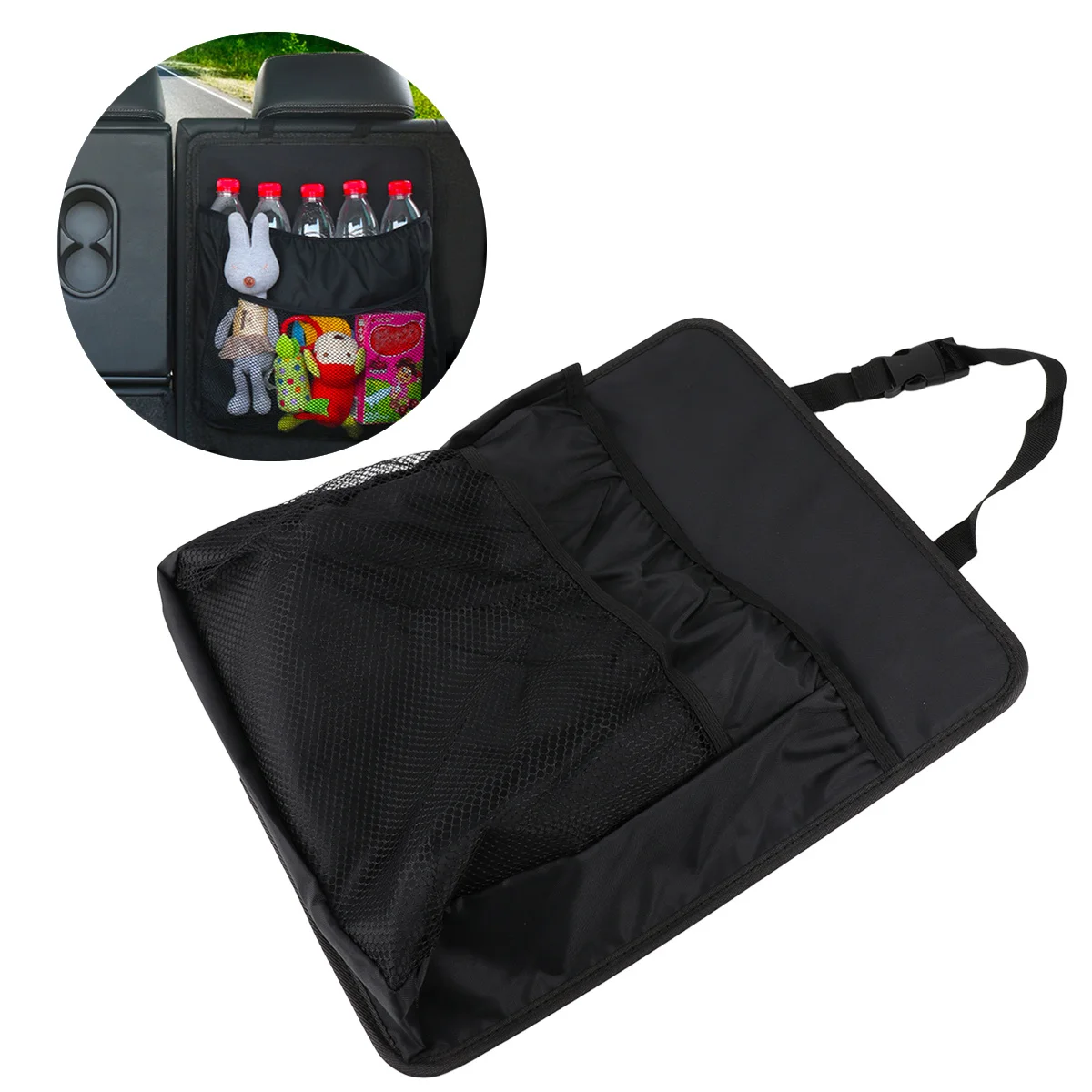 

Car Seat Back Organizer Premium Auto Travel Storage Bag Hanging Holder Durable Lightweight for Gadget Drink Umbrella Books Easy