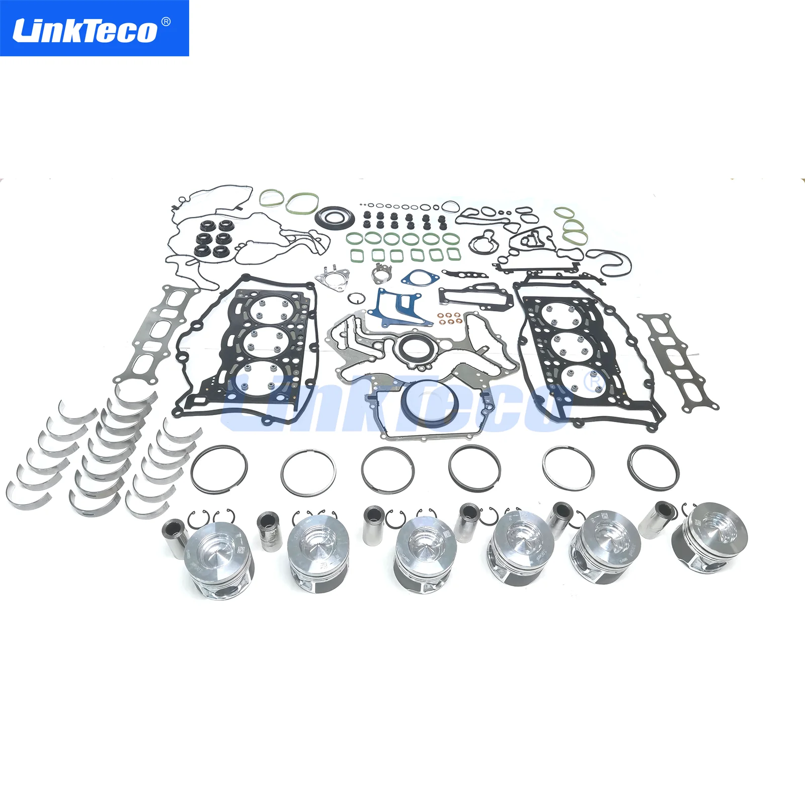 Engine Overhaul Rebuild Kit Full gasket set Timing kit oil pump Piston set For VW Porsche Audi A6 Q5 Q7 3.0 TDI Diesel CKV CJG