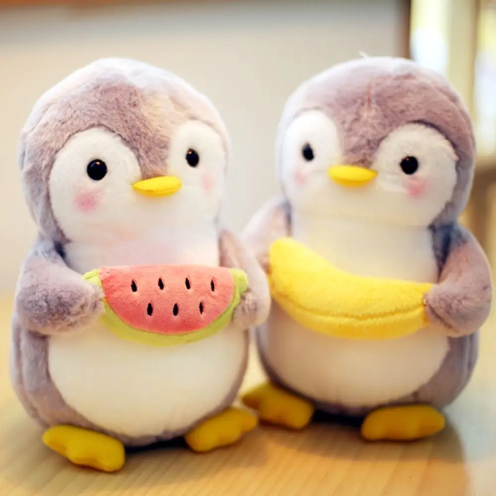 Sleeping Pillow Holding Fruits Penguin Soft Pillow Vegetable Stuffed Penguin Plush Toy Soft 25cm Penguin Stuffed Dolls Kids Toys