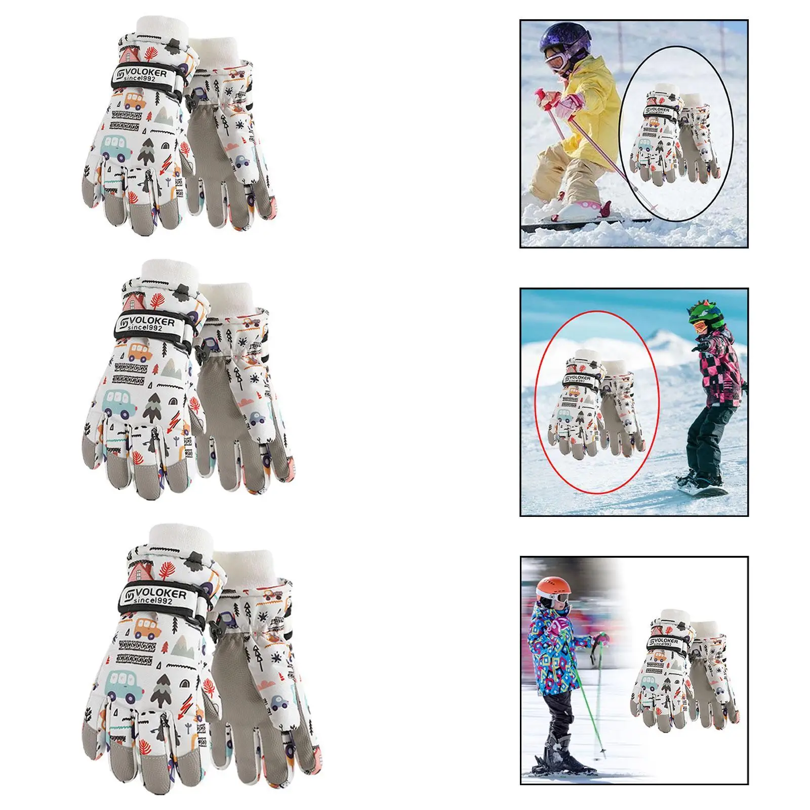 

Детские лыжные перчатки, зимние перчатки, дышащие теплые перчатки, ветрозащитные зимние перчатки, перчатки для сноуборда для бега, езды на велосипеде, вождения, спорта