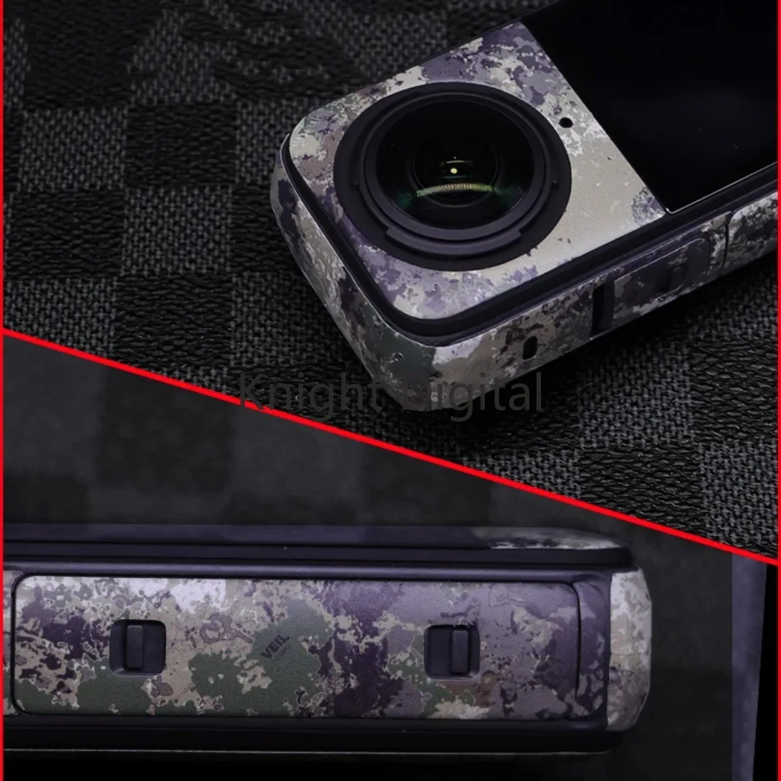 Calcomanías de cámara, pegatinas decorativas, marco del cuerpo para Insta360 X4, película protectora antiarañazos, extraíble, PVC, colorido, a prueba de golpes