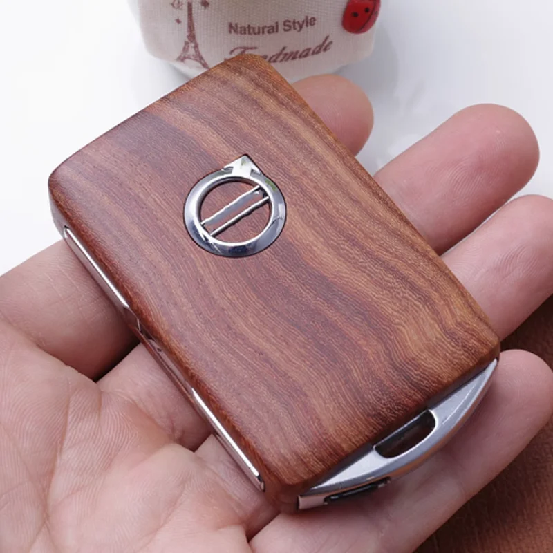 

for Volvo XC90 S60 S90 XC40 XC60 V60 V90 Polestar 2 Polestar 1 Wooden Car Key Case Fashion Key Modification Shell Accessories