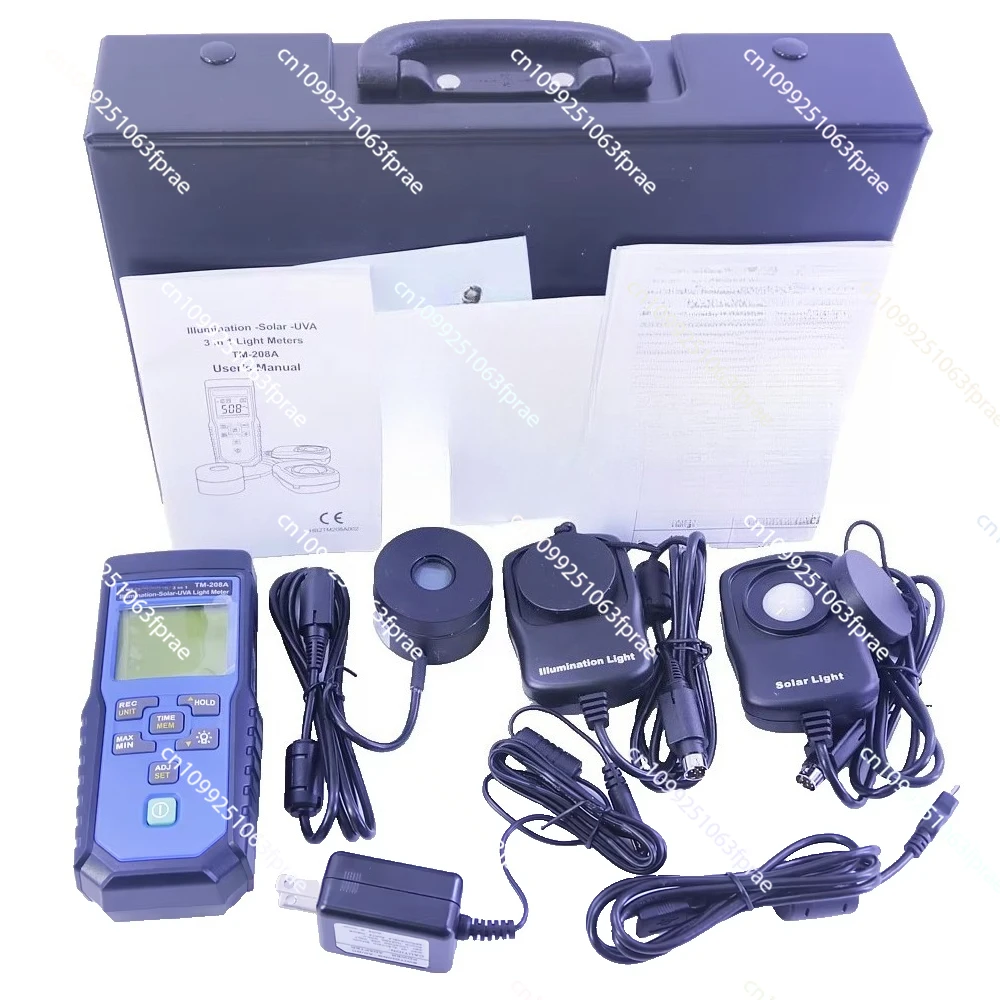 TM-208A Multifunctional Solar Power Meter UVA Photometer 3 in 1 Lighting Tester