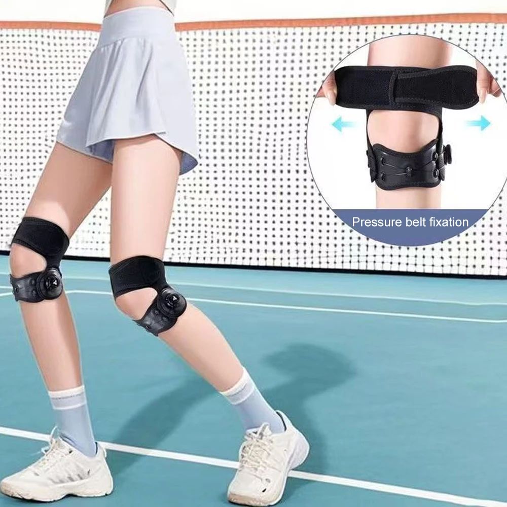 WEFITON 1 Stück Verstellbare Kniestütze mit Drehknopf - Patella-Sehnen-Stabilisator zur Schmerzlinderung beim Laufen, Sport & Kniebeugen, Damen M – Detail 14
