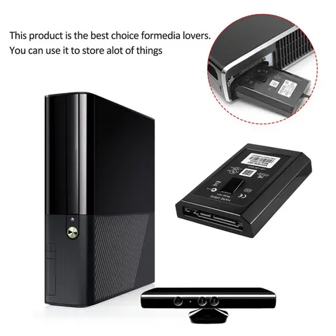 WHQT 500GB Console Game Hard Drive for Xbox 360 Slim Hard Drive