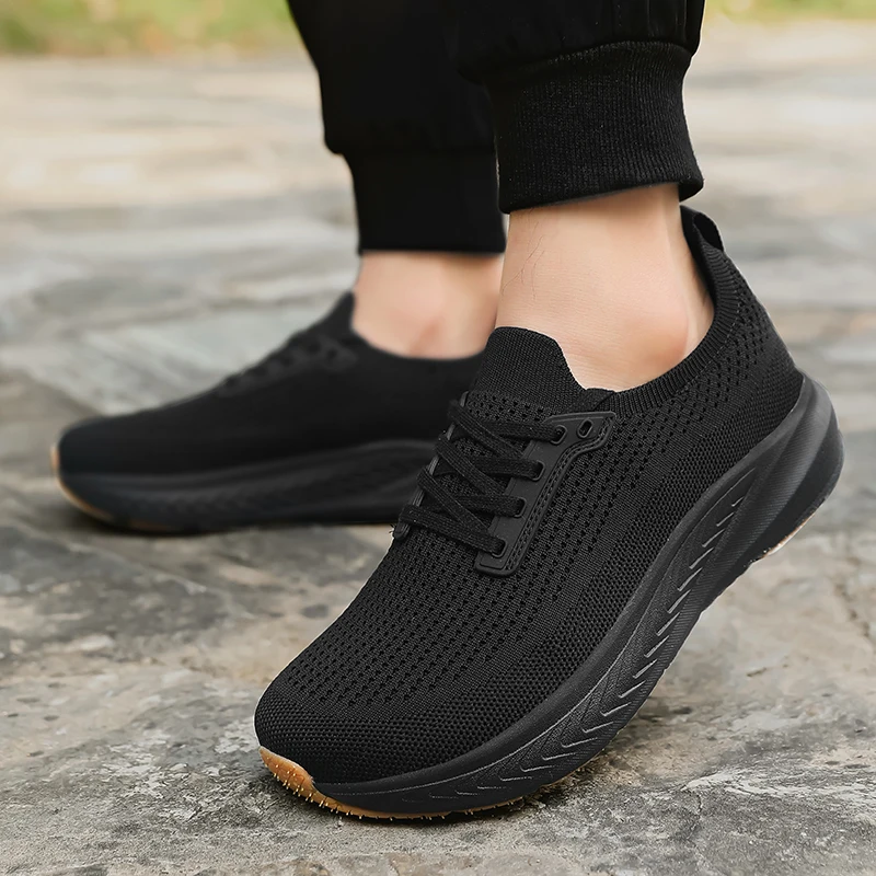 واسعة تو صندوق أحذية بيرفوت للرجال في الهواء الطلق أحذية مشي الانزلاق على حذاء كاجوال الرجال أحذية مشي رجل احذية الجري أحذية رياضية #6