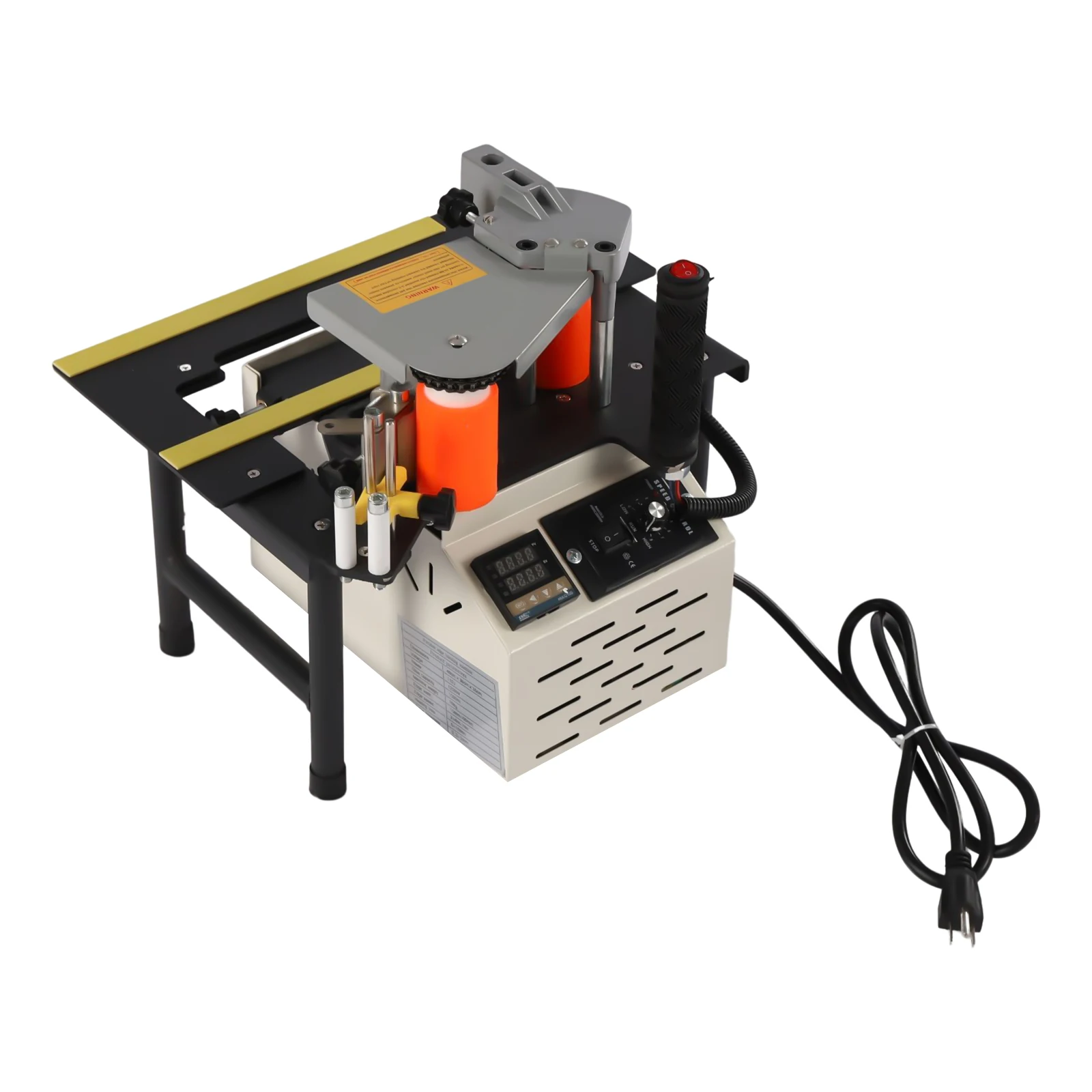 110V Portable Woodworking Edge Banding Machine Double Side Glue Benchtop Edge Bander