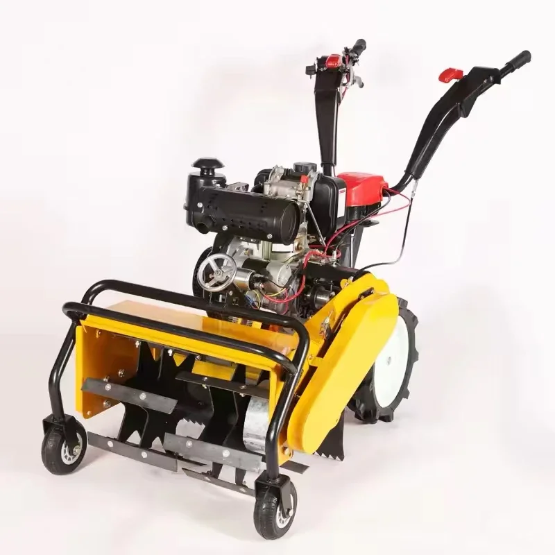 Wholesale price diesel engine weeder 4 wheel self -propelled working garden use