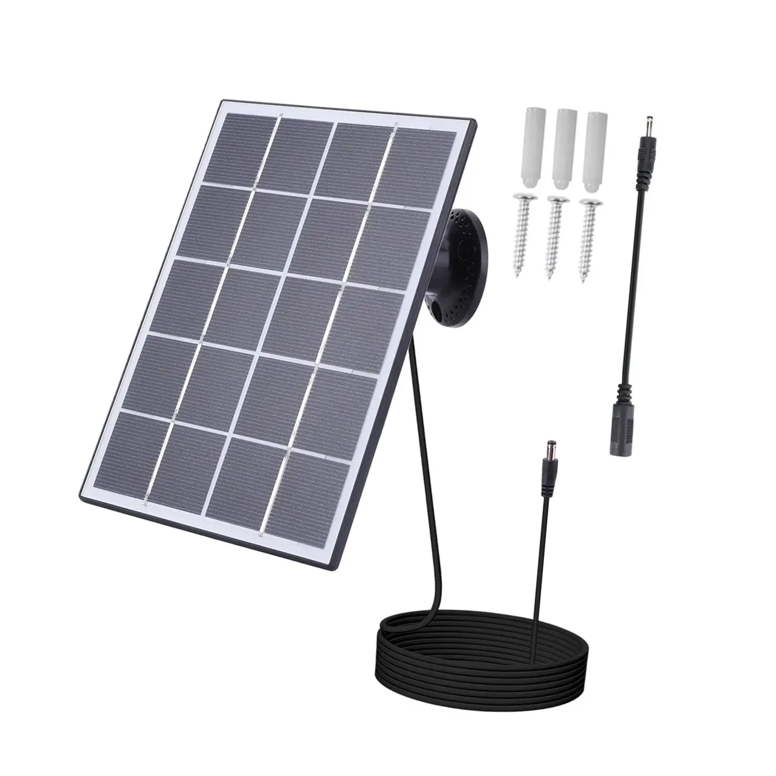 3.3W Solar Panel Charger Adjustable Wall Mounted Weather Resistant Multiuse for Outdoor Garden Emergency Lights Electric Fans